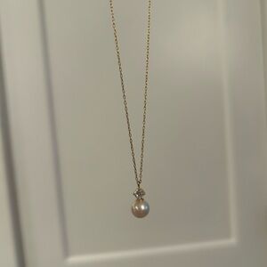 Kate Spade Gold Cream Pearl Necklace